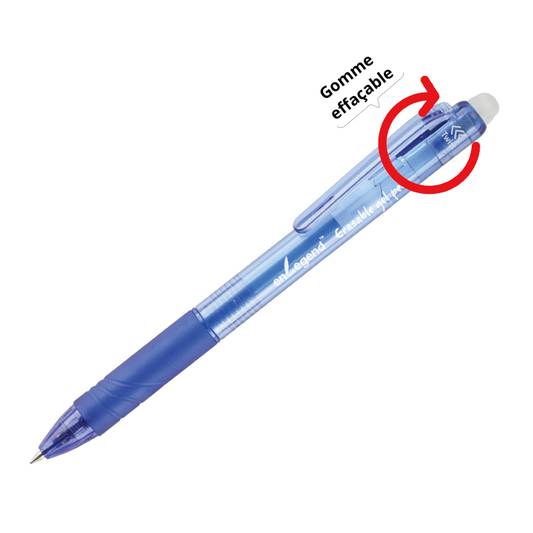 Stylo à gomme effaçable