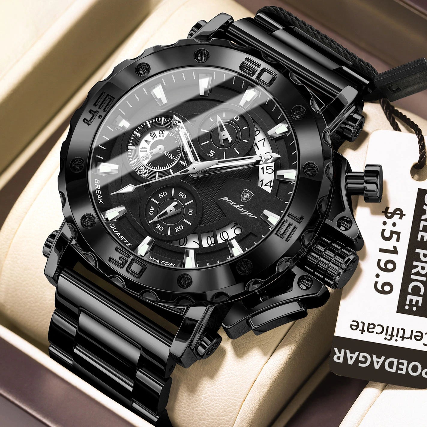 Montre de luxe POEDAGAR 892 pour homme