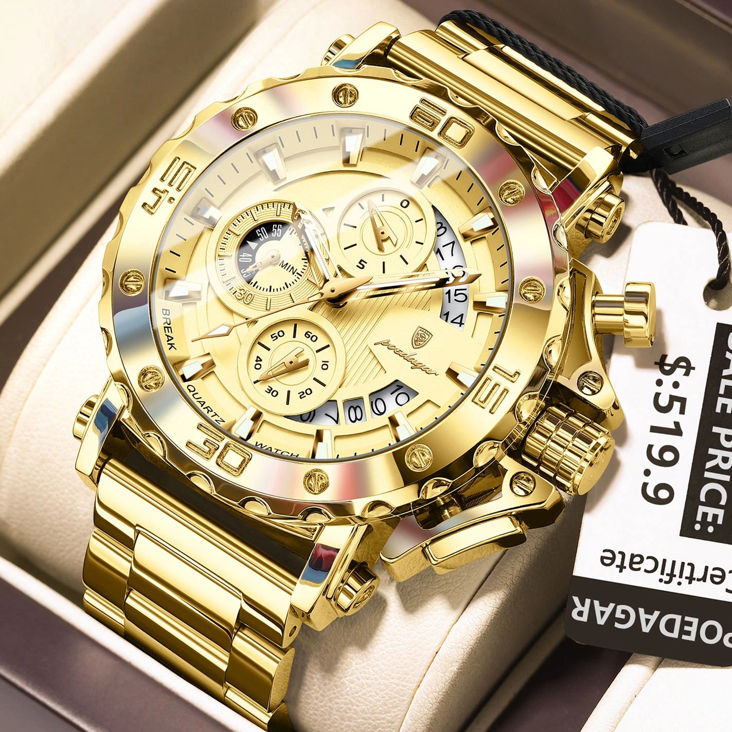Montre de luxe POEDAGAR 892 pour homme