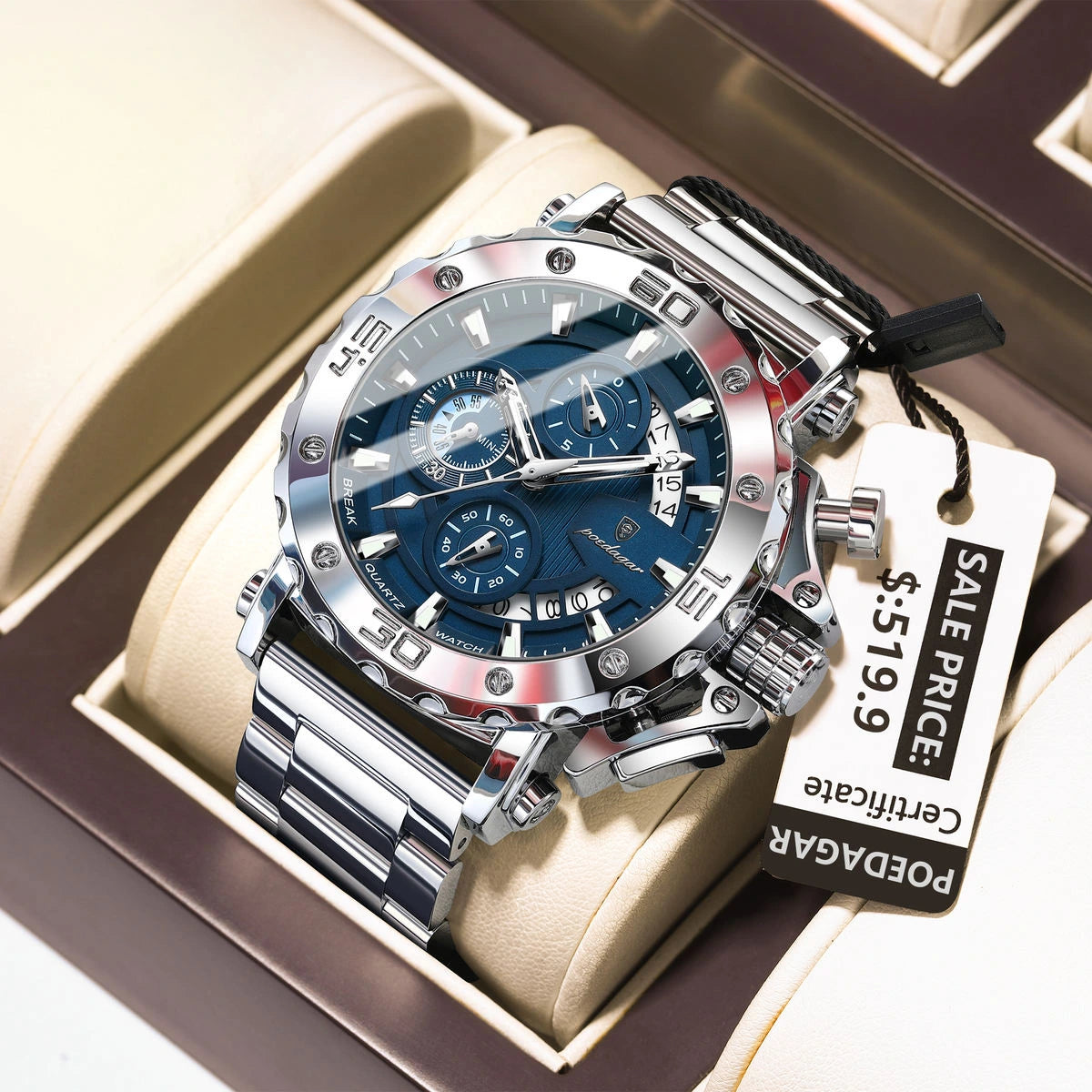 Montre de luxe POEDAGAR 892 pour homme