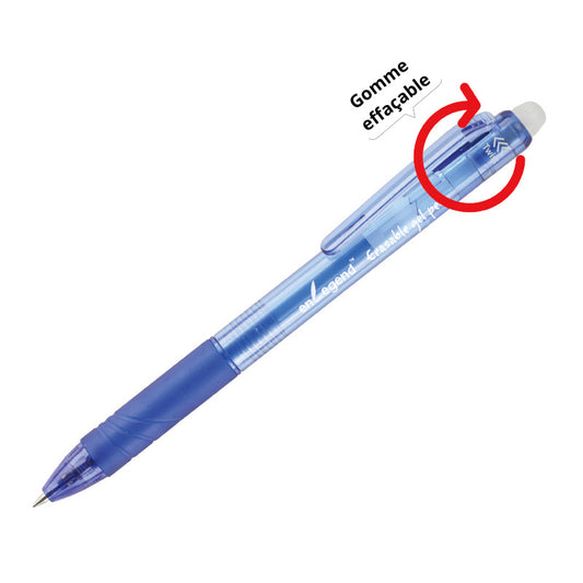 Stylo à gomme effaçable