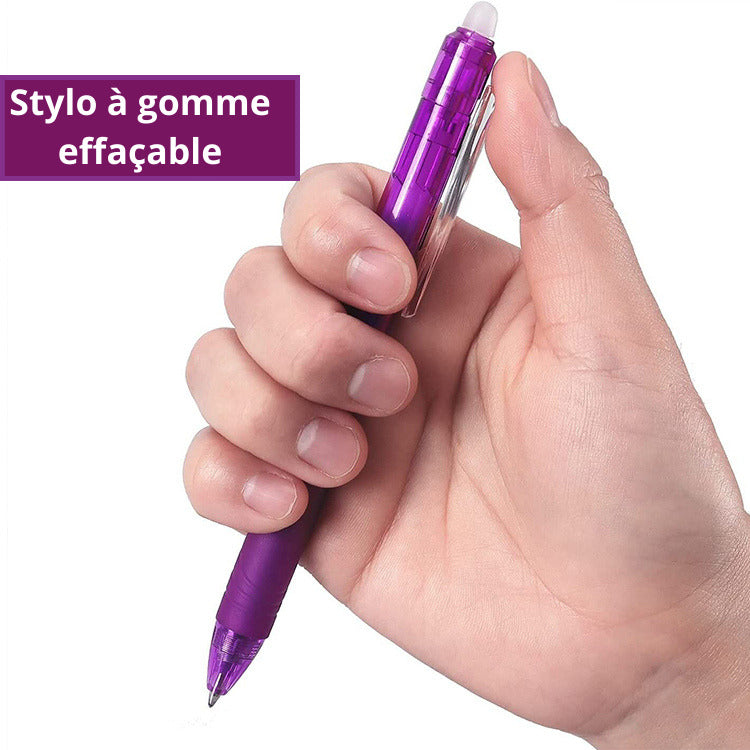Stylo à gomme effaçable
